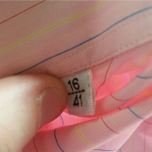 Marco Valentino pink Button up Shirt size 16' - Picture 3 of 4